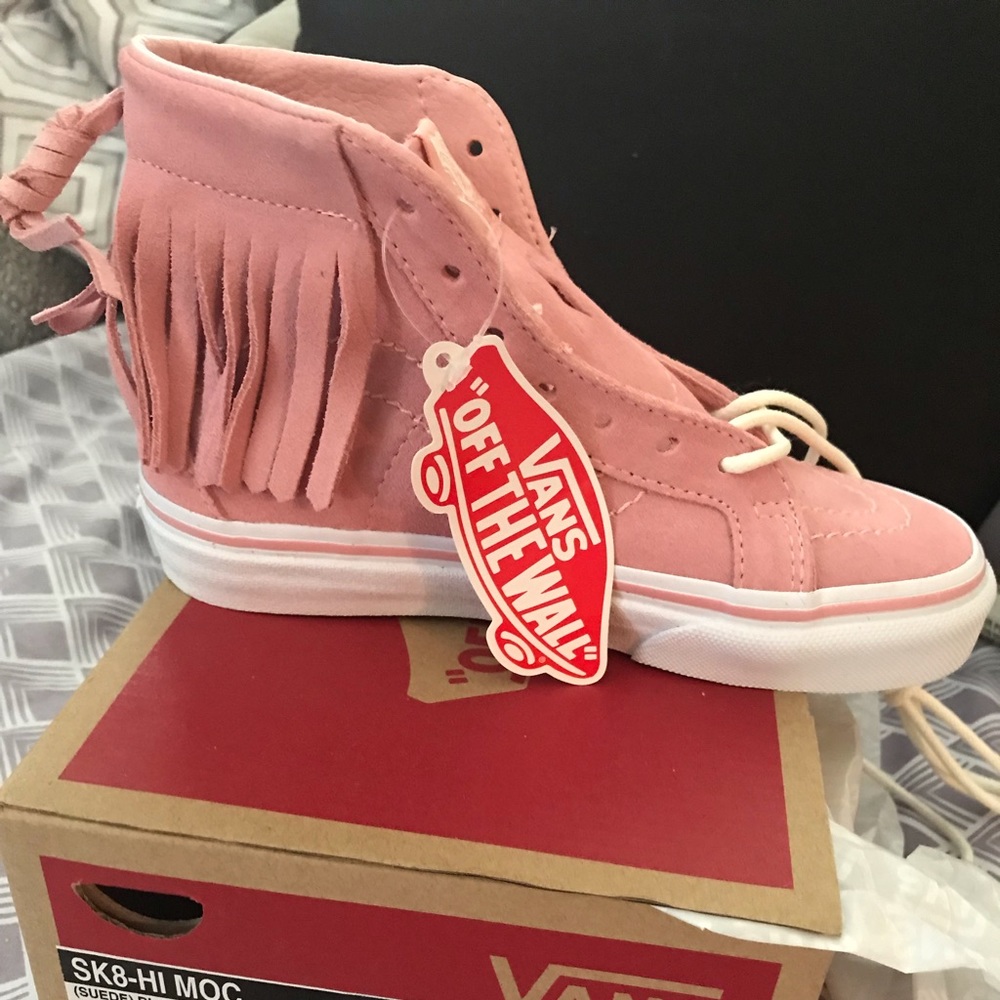 Vans Pink Suede W/Fringe